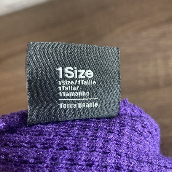 EUC TCU Horned Frogs Nike 2024 Sideline Terra Cuffed Knit Hat - Purple - Picture 3 of 5
